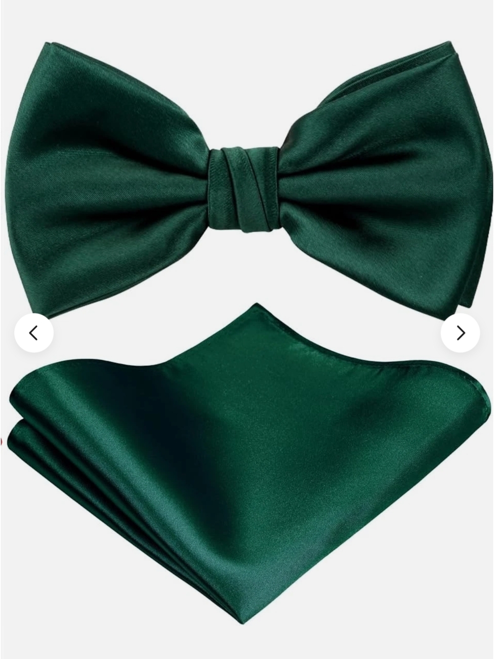 Tie Green Solid Color Pre Tied Bow (26)